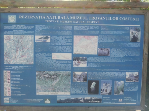 Rezervatia naturala muzeul Trovantilor Costesti poza